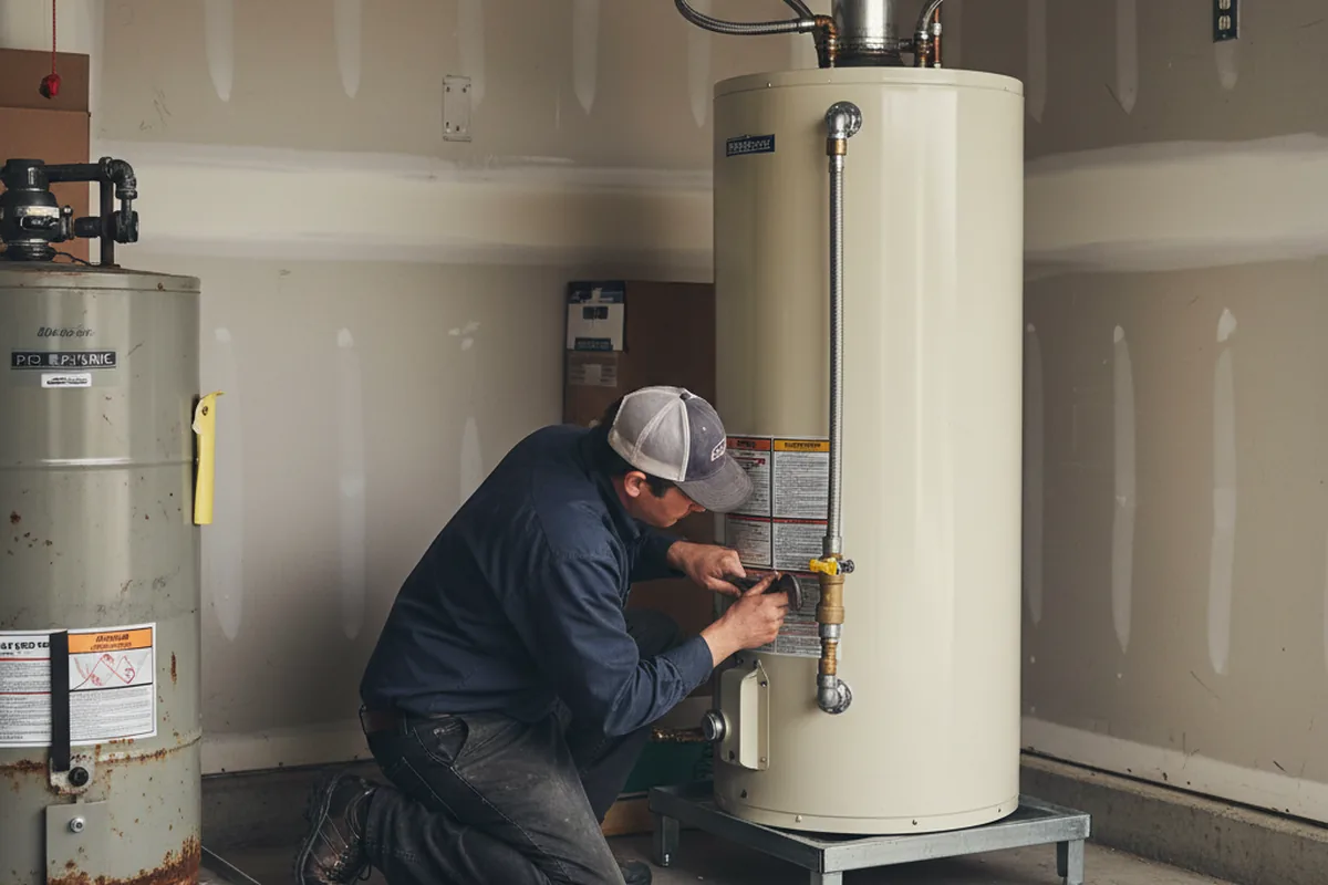 Water heater and shutoff valve replacement in Pedricktown